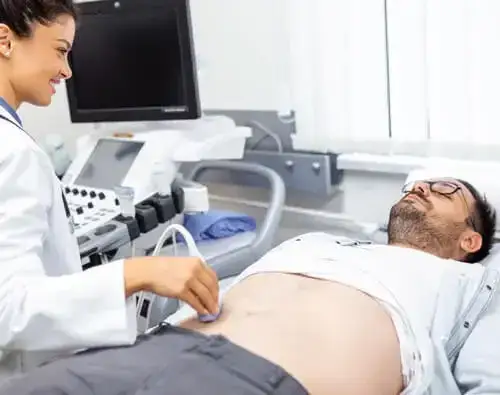 USG jamy brzusznej u mężczyzny