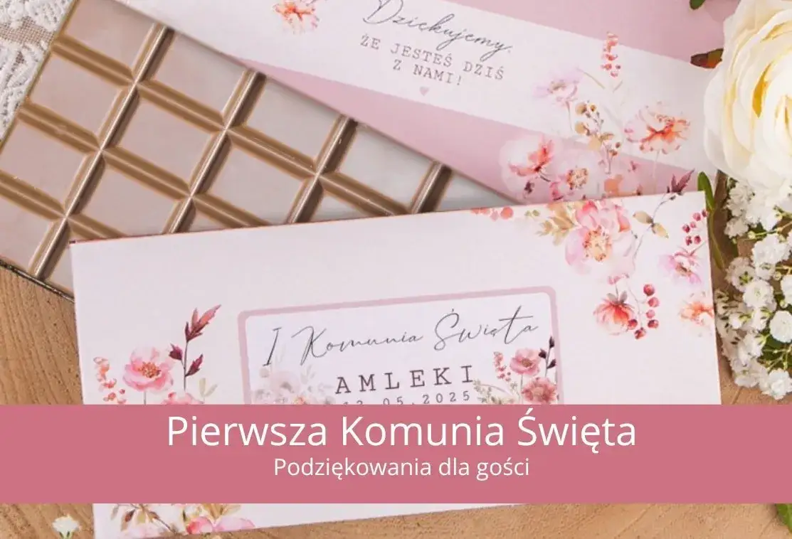 R&oacute;żnorodne podziękowania komunijne DIY przykłady