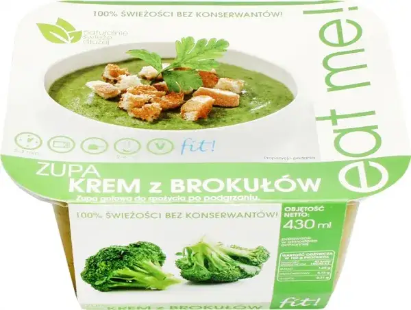 gotowa zupa brokułowa z dodatkami