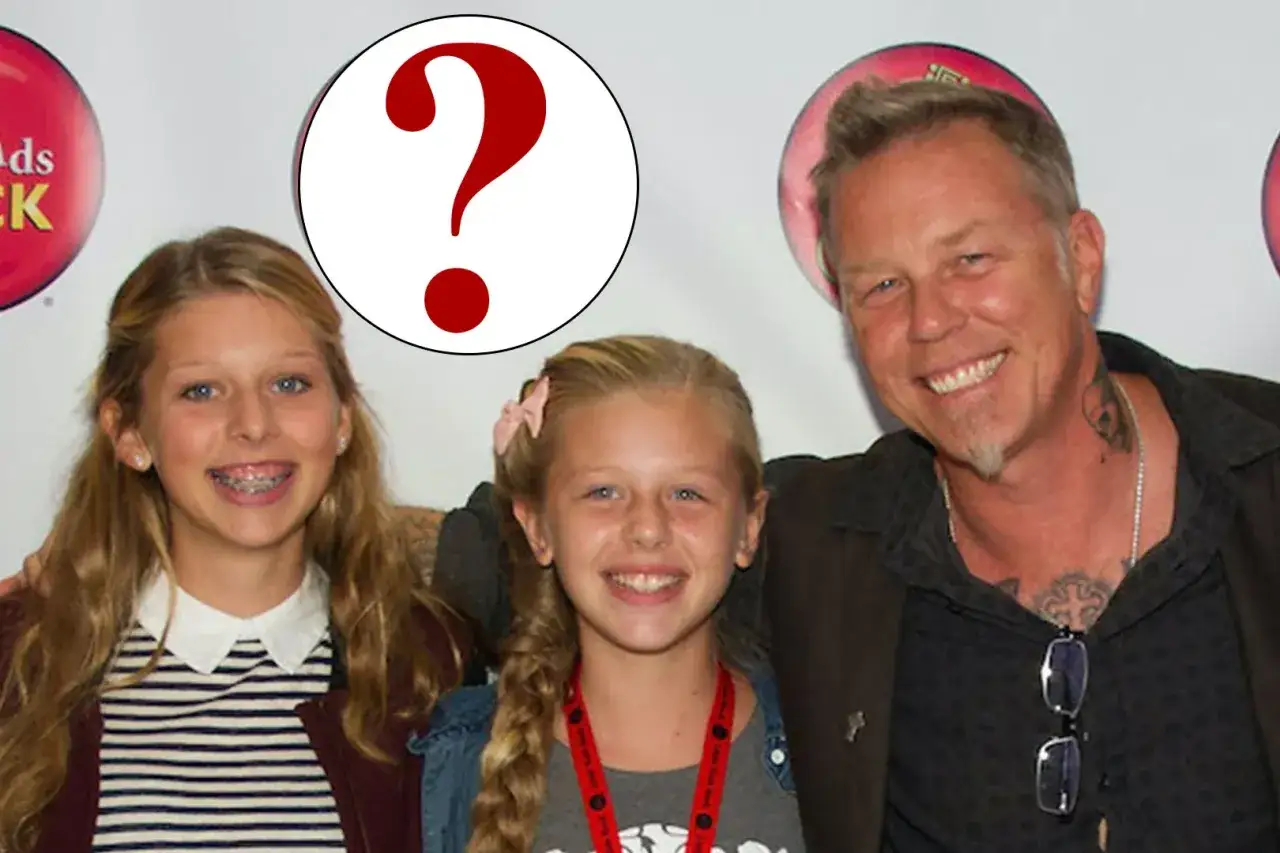 James Hetfield z dziećmi, uśmiechnięci i gotowi na przygodę.