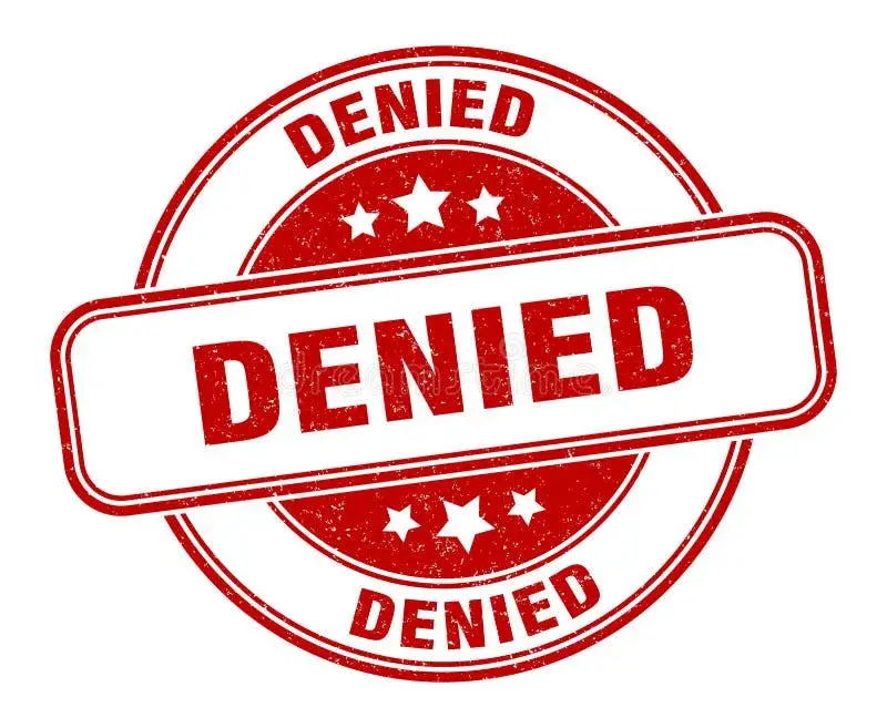 Odmowa kredytu stempel