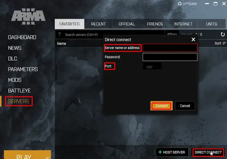 Panel zarządzania serwerem Arma 3