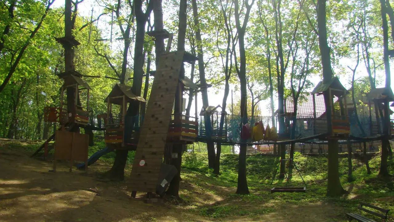 Park linowy Krynica Morska dzieci