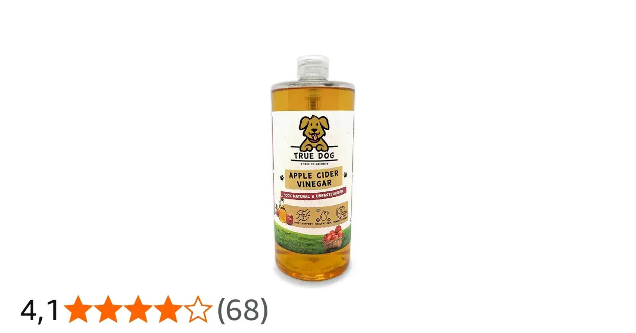 Pies wąchający ocet jabłkowy