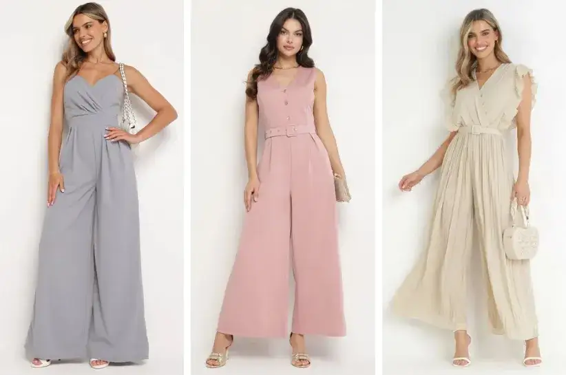 modne sukienki garnitury kombinezony na wesele 2026