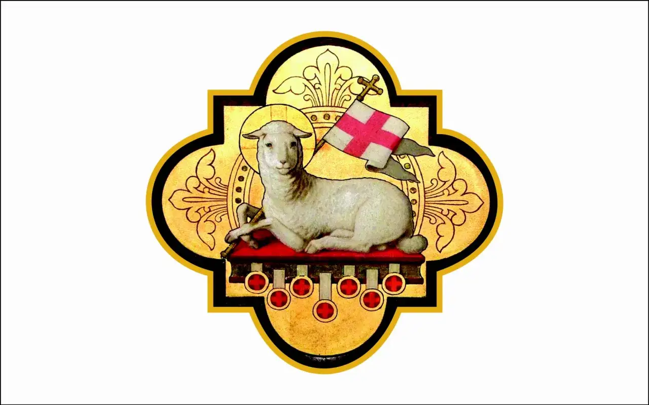 Baranek paschalny z chorągwią symbolizuje ofiarę Chrystusa, dlatego jest symbolem Wielkanocy.