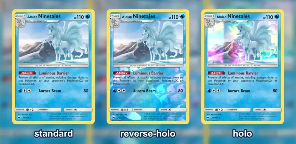 pokemon tcg rodzaje kart przykłady