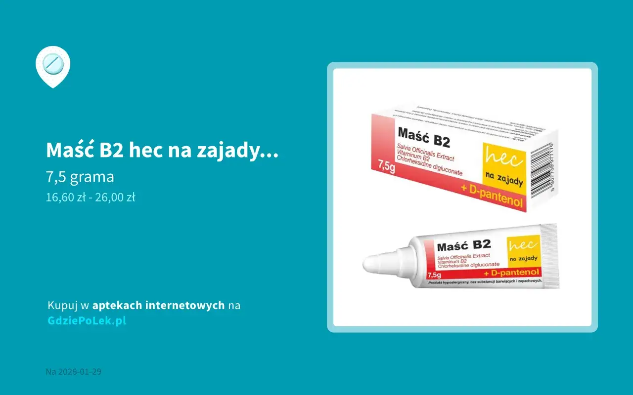 Maści na zajady apteka