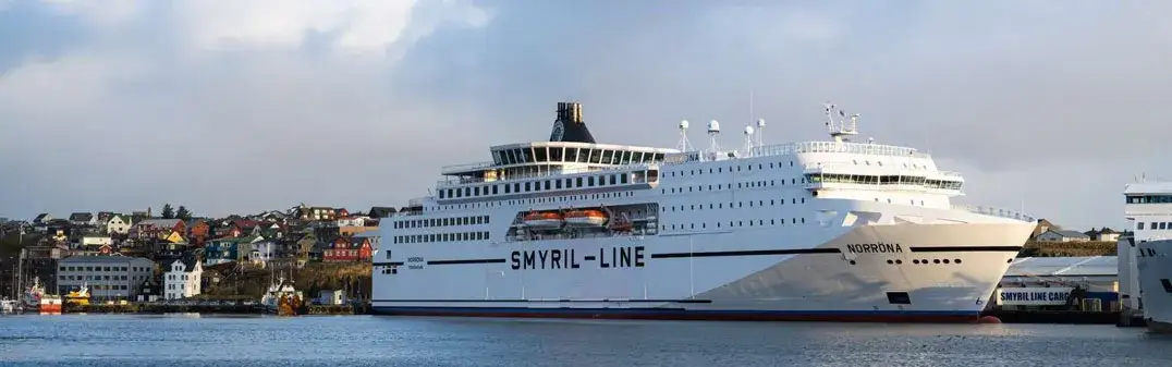 prom M/S Norröna na morzu