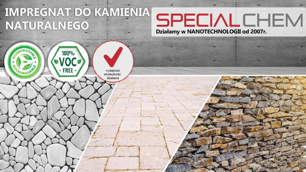 Impregnat do kamienia naturalnego Specialchem. Dowiedz się, czym wyczyścić kamień dekoracyjny, by był jak nowy.