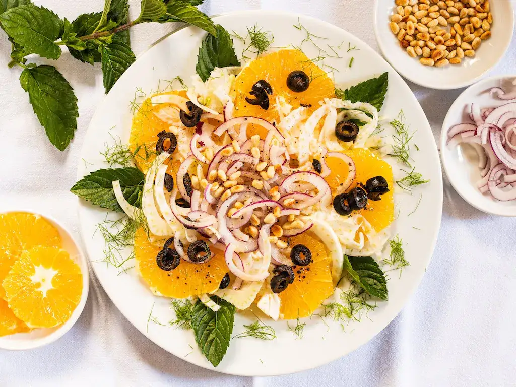 Insalata finocchi arance varianti creative
