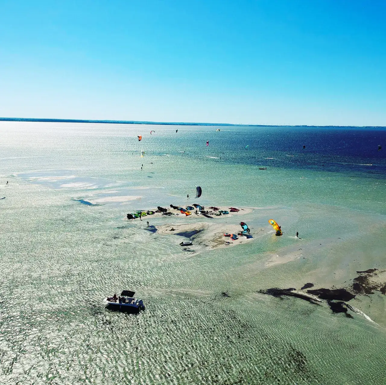 kitesurfing P&oacute;łwysep Helski płytka woda