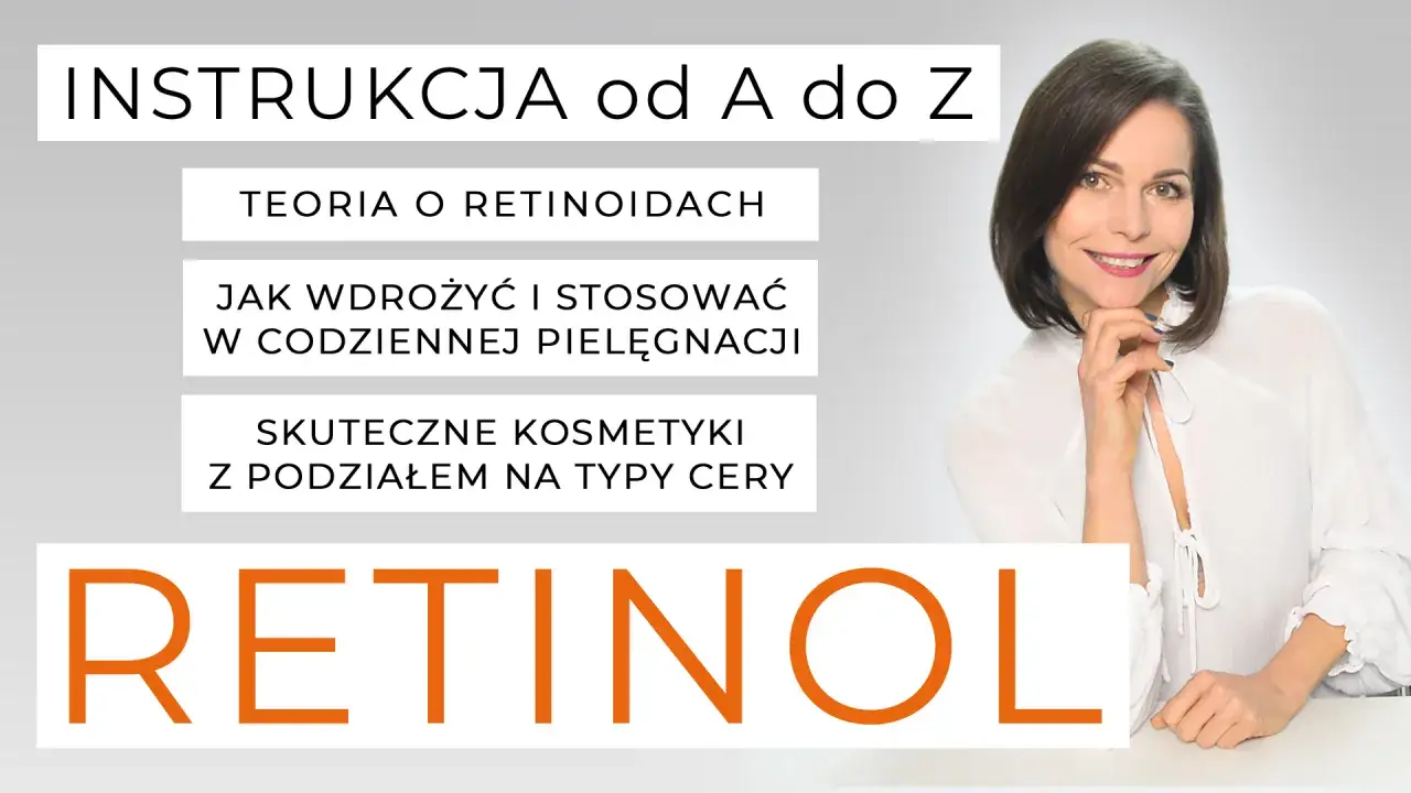 Instrukcja od A do Z: teoria o retinoidach, jak wdrożyć i stosować retinol w codziennej pielęgnacji, skuteczne kosmetyki. Uśmiechnięta kobieta.