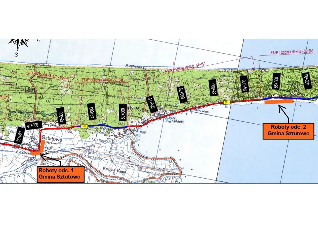 Mapa dojazdu Krynica Morska S7 DW501