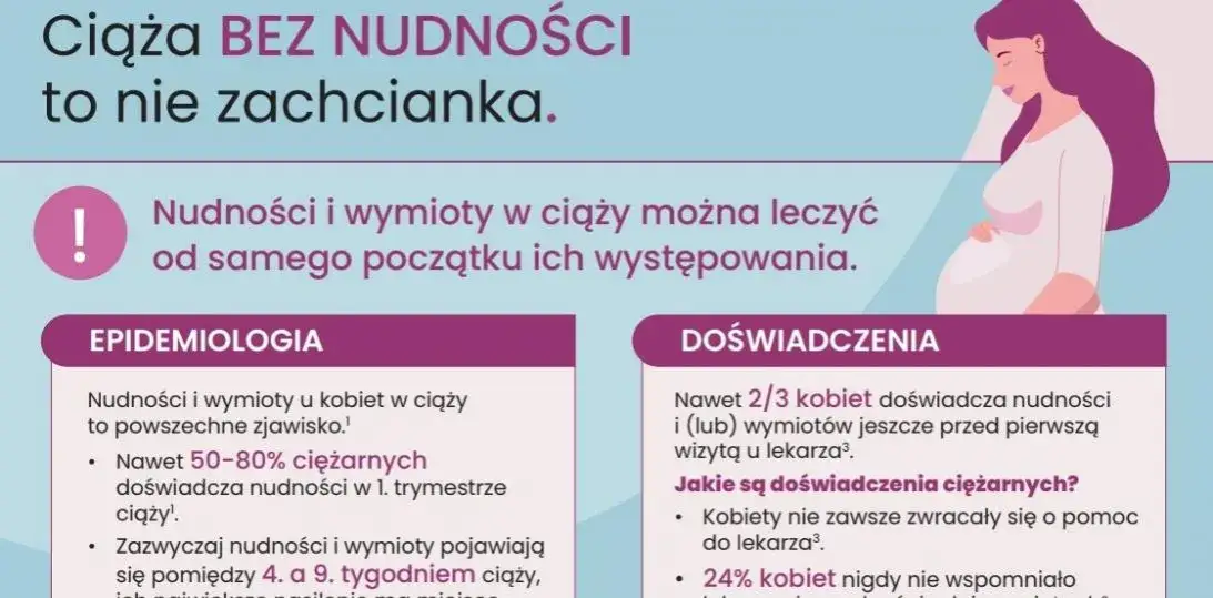 naturalne sposoby na mdłości w ciąży infografika