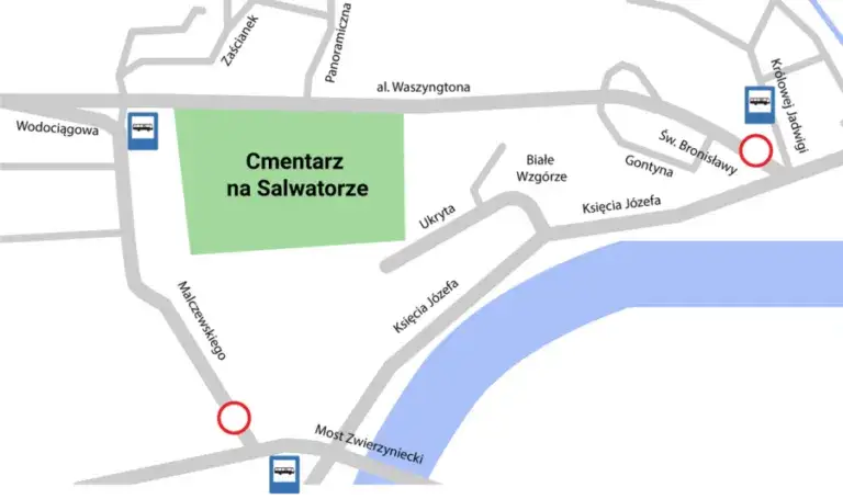 Zdjęcie Jak dojechać na cmentarz salwator w Krakowie bez stresu i korków