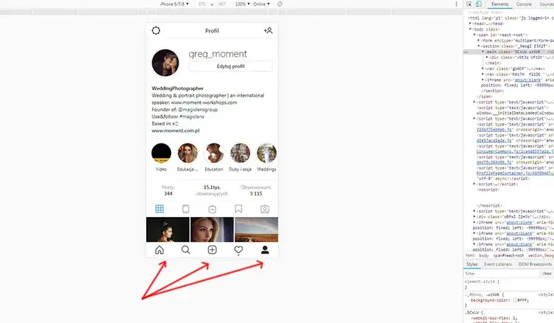 Jak dodać relację na Instagramie ikona plus awatar
