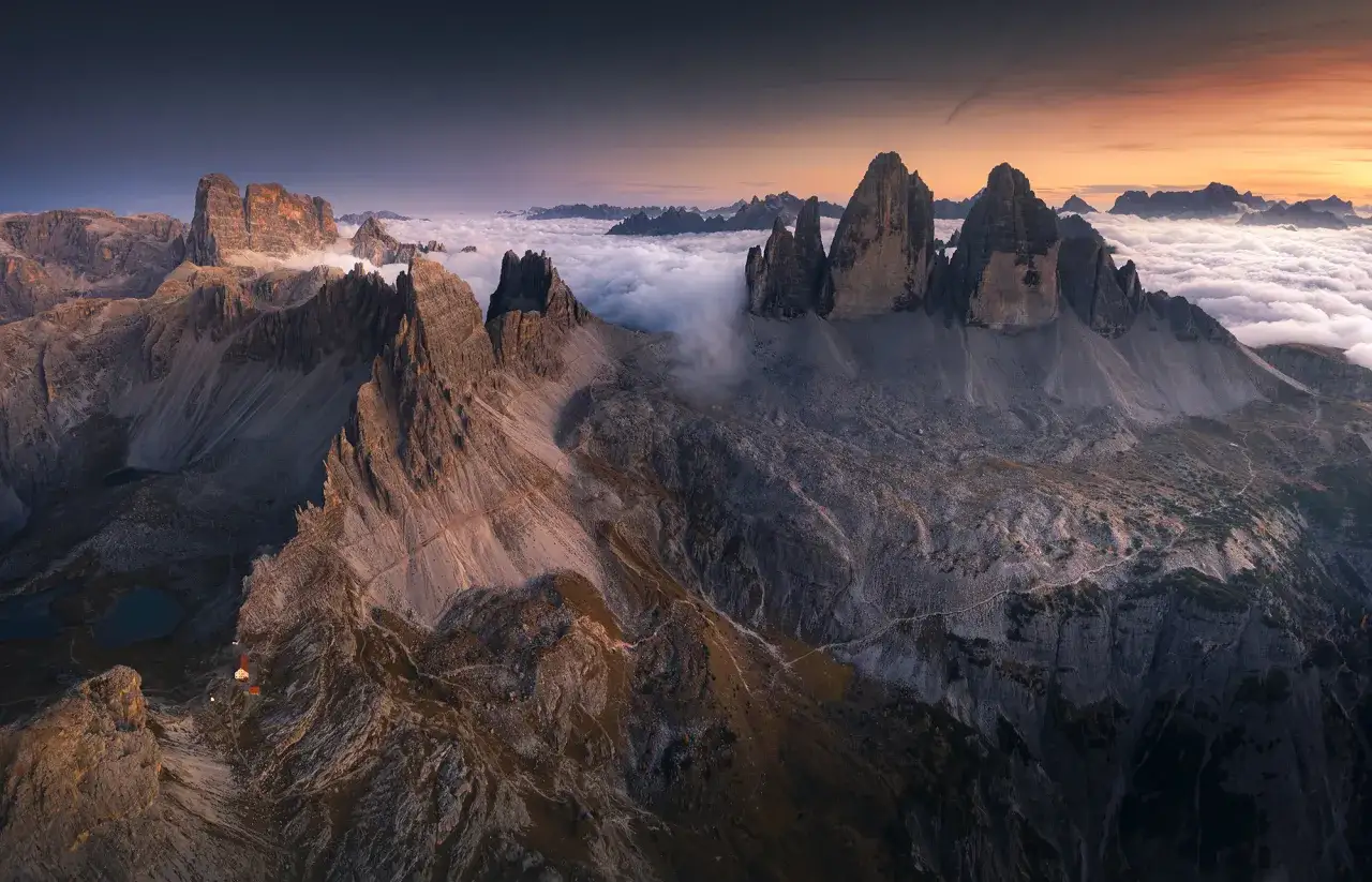 Dolomity charakterystyczne szczyty