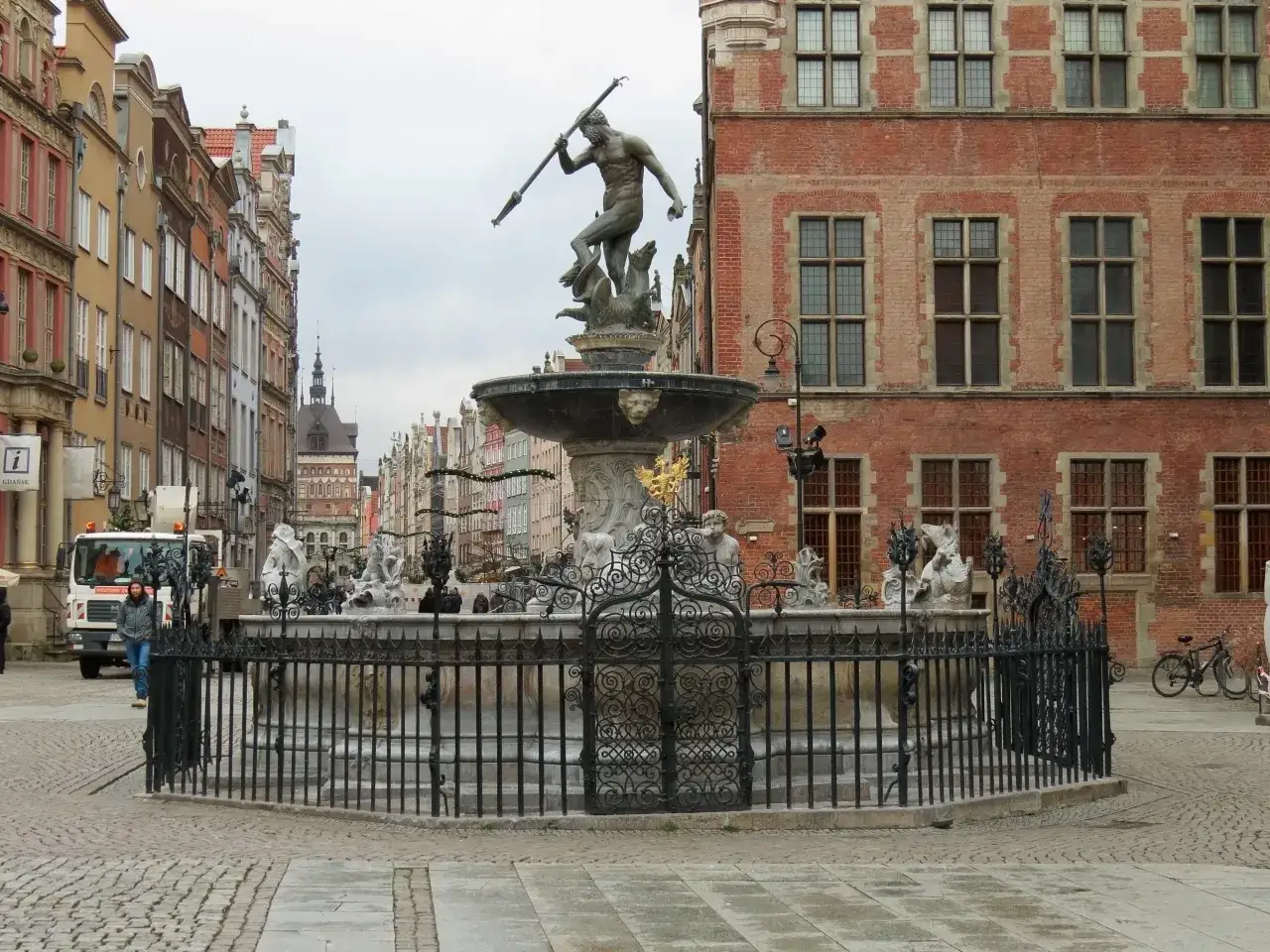 Gdańsk Stare Miasto Długa Targ Fontanna Neptuna
