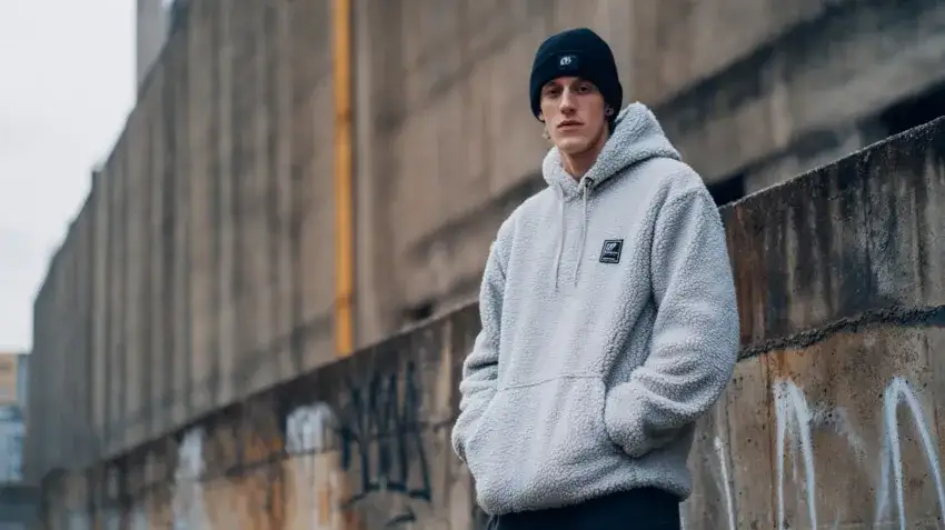 Bluzy collegiate stylizacje materiał sherpa