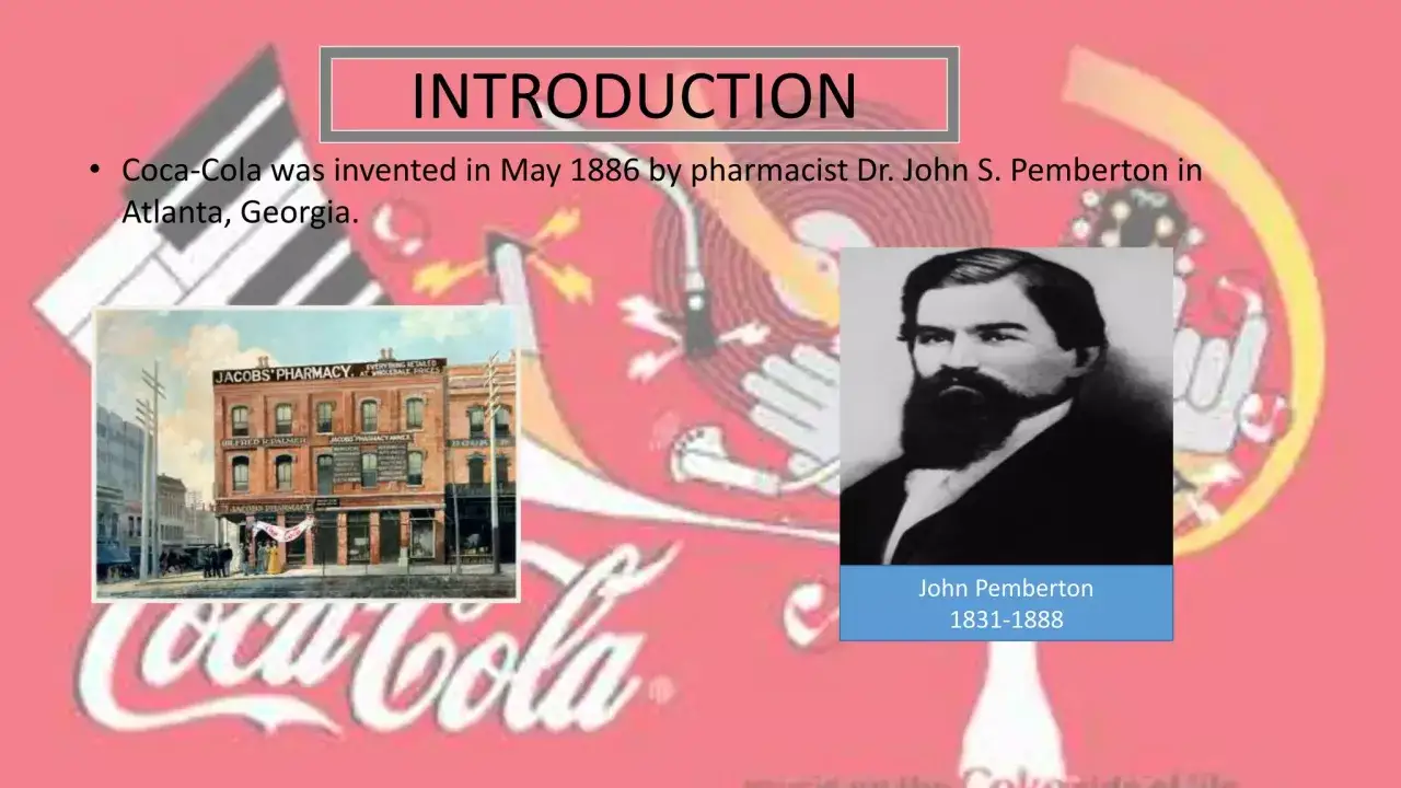 John S. Pemberton i Jacobs' Pharmacy Atlanta 1886