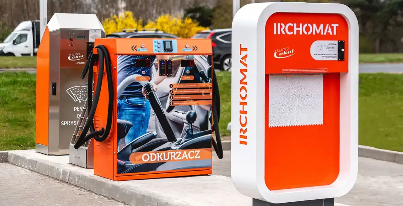 wyposażenie dodatkowe myjni bezdotykowej odkurzacz rozmieniarka
