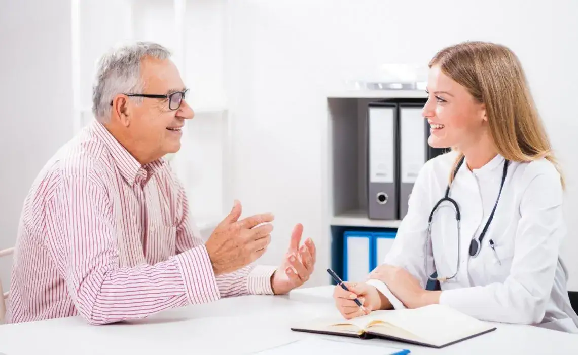 lekarz i pacjent rozmowa konsultacja medyczna