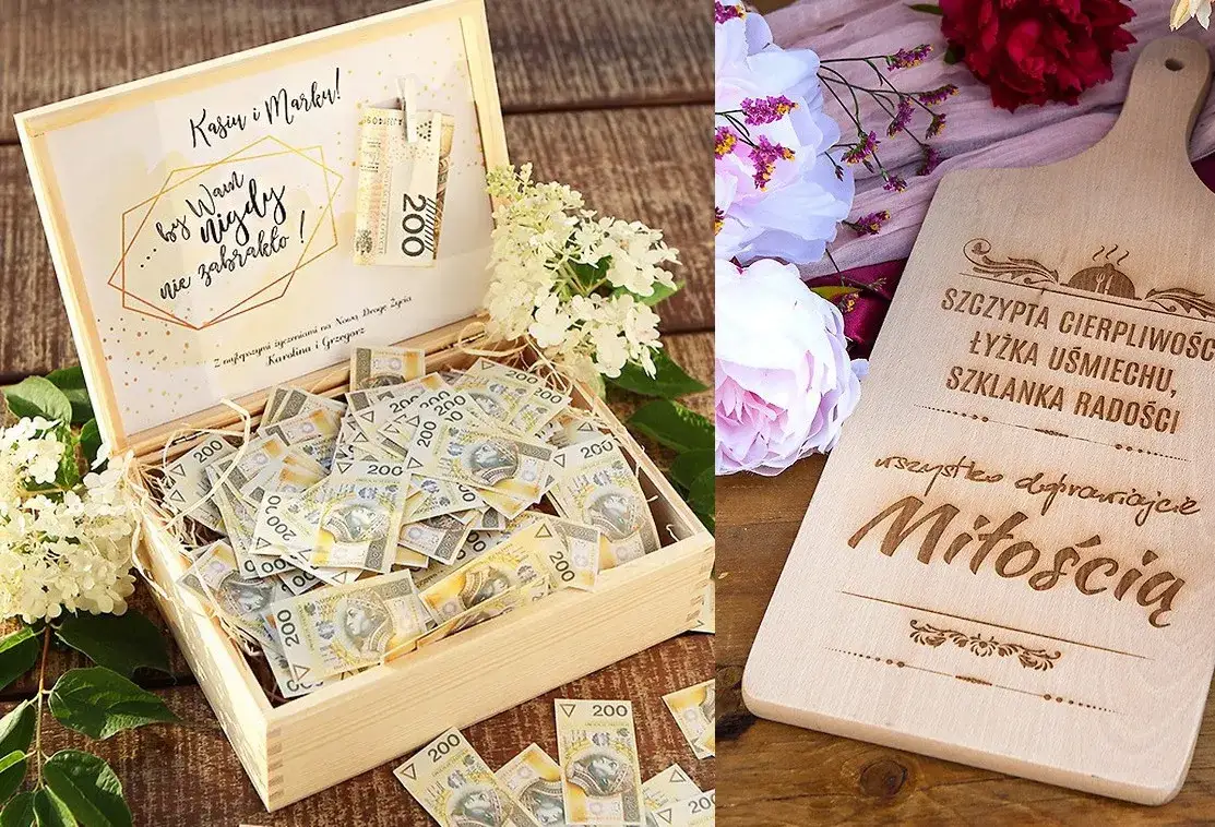 pomysł na prezent ślubny alternatywa dla got&oacute;wki