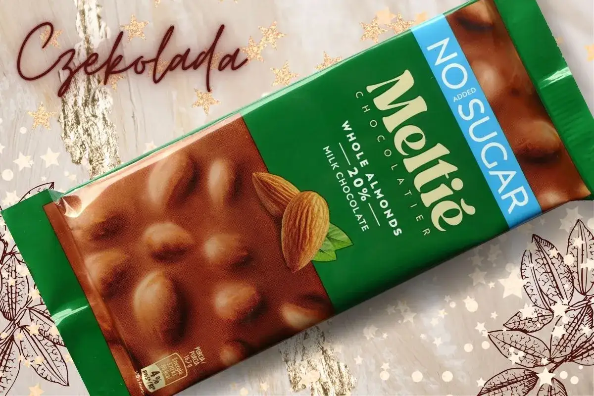 Czekolada Meltie z całymi migdałami, bez dodatku cukru. Czy maltitol co to jest, słodzik w tej czekoladzie?