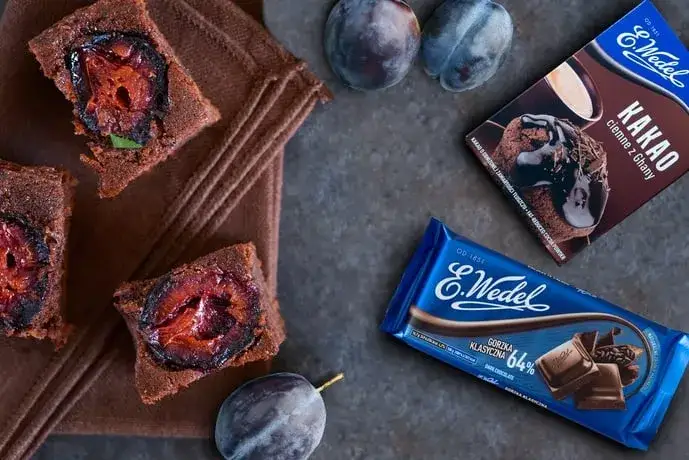 ciasto śliwka w czekoladzie przekrój