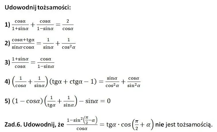 równanie tożsamościowe definicja grafika