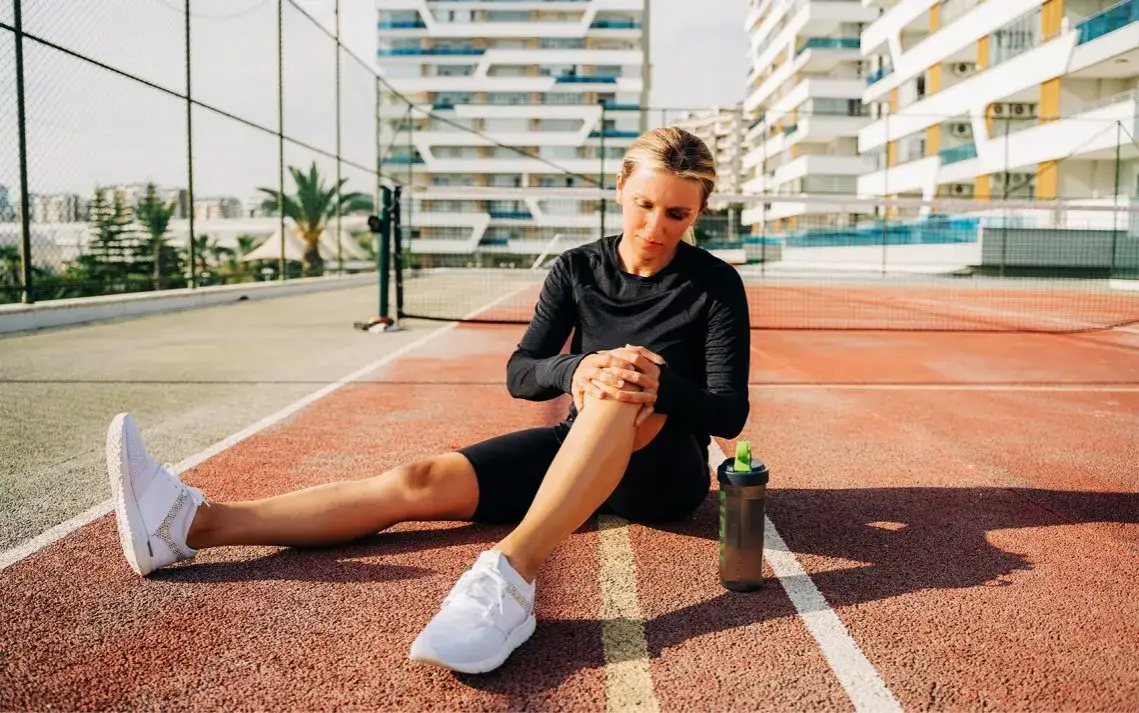 kobieta wykonująca ćwiczenia na kolana, fizjoterapia kolana