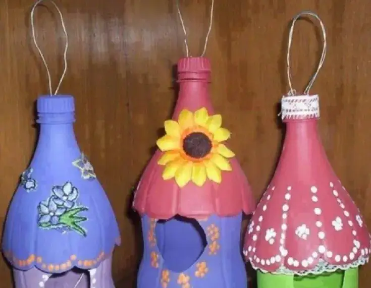 inspiracje lampiony z butelek PET