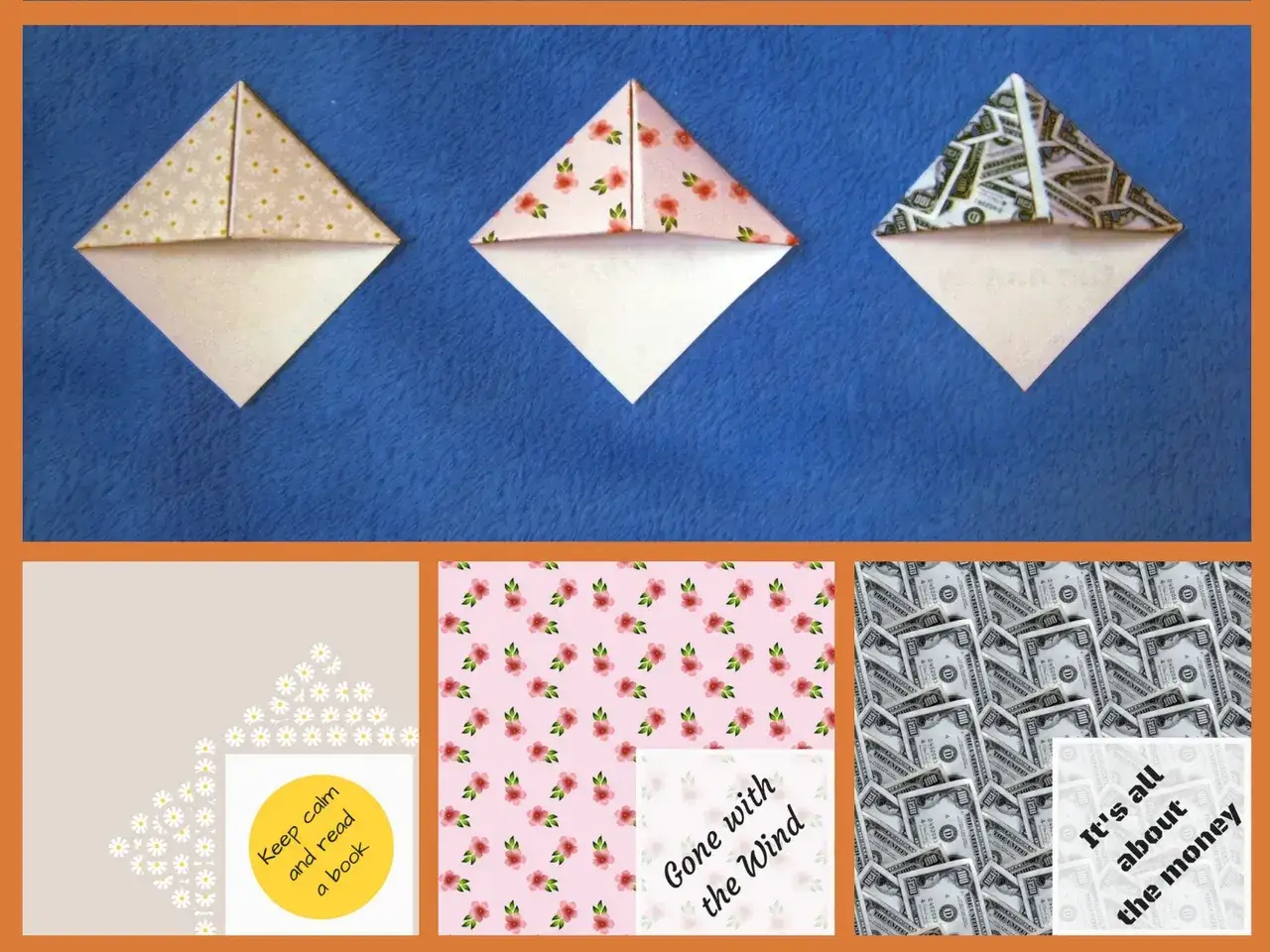 Zakładki origami dla dzieci i dorosłych