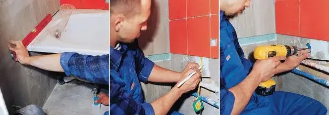 Poziomowanie wanny akrylowej