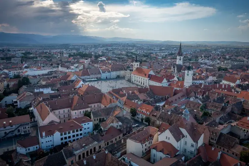 Rumunia widoki miasta i krajobrazy