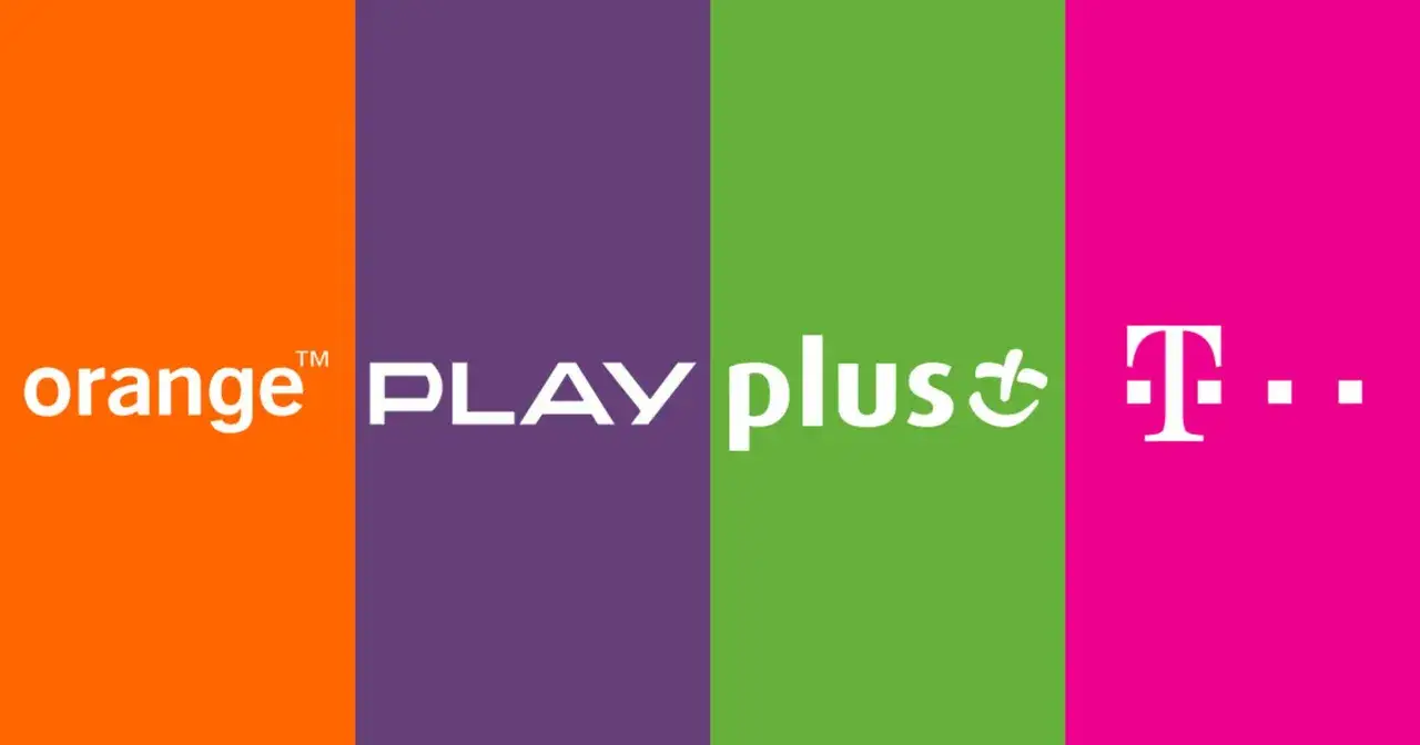 ikony aplikacji operator&oacute;w kom&oacute;rkowych Play Orange Plus T-Mobile