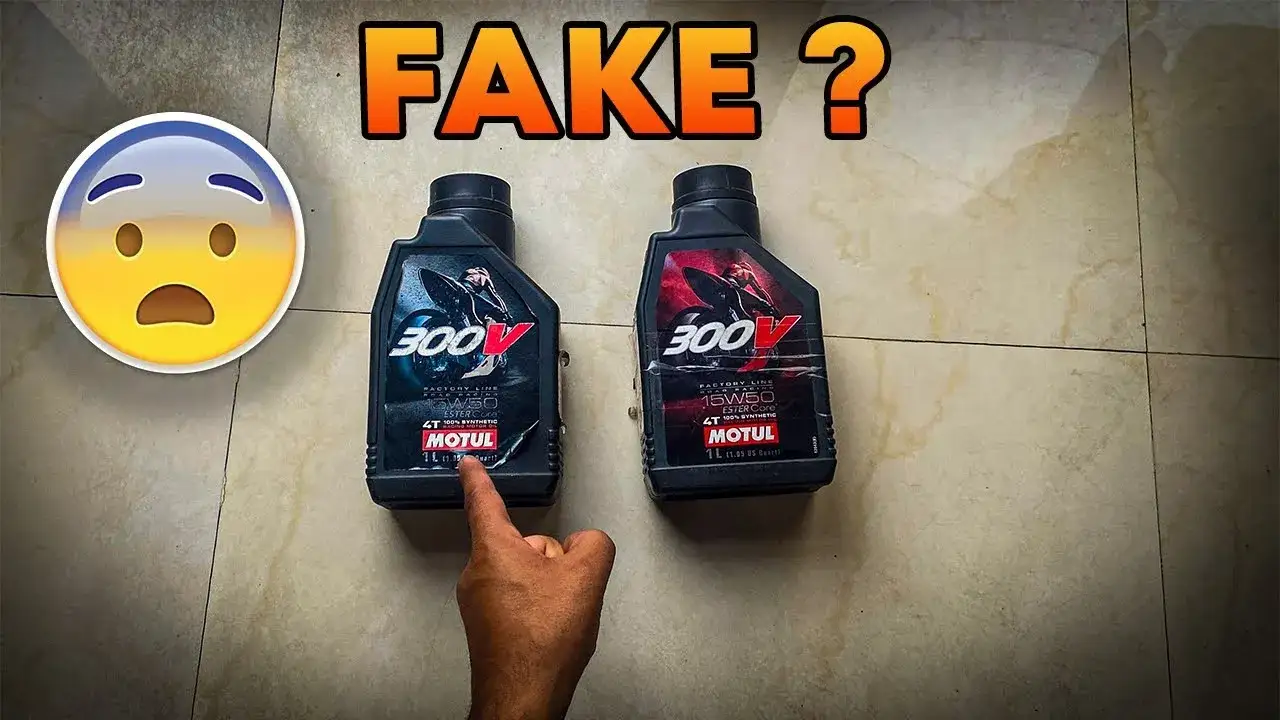 Motul 300V oryginalny vs podr&oacute;bka opakowanie