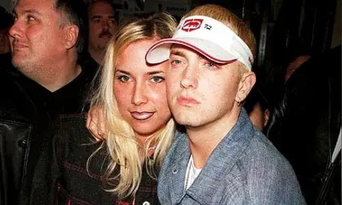 Młody Eminem i Kim Scott