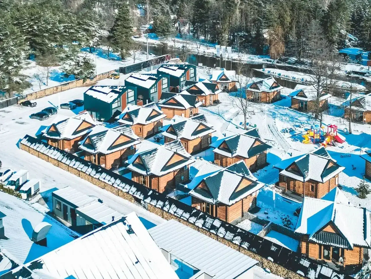 Bacówka Radawa & SPA kompleks widok z góry