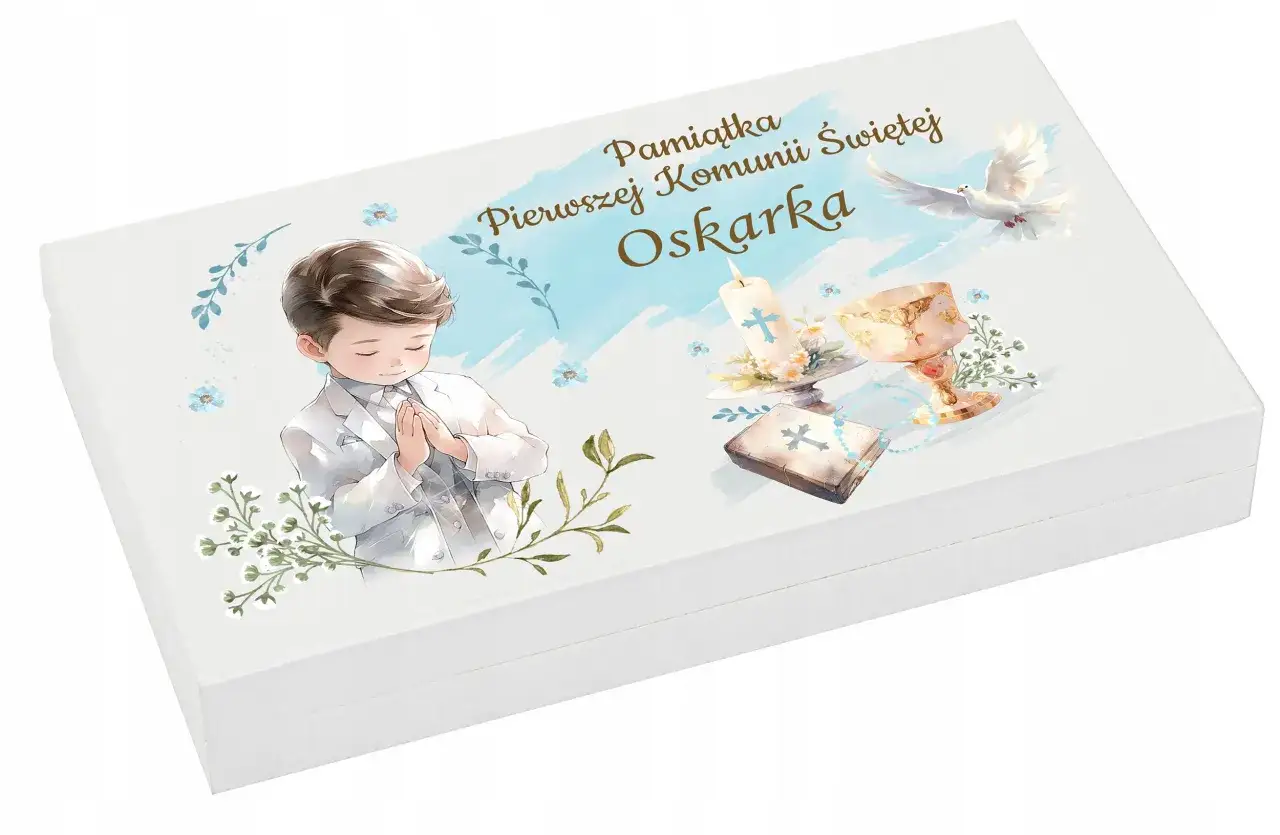 Kreatywne opakowanie pieniędzy na komunię dla dziewczynki