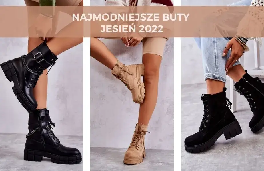 Modne jesienne buty botki kozaki mokasyny