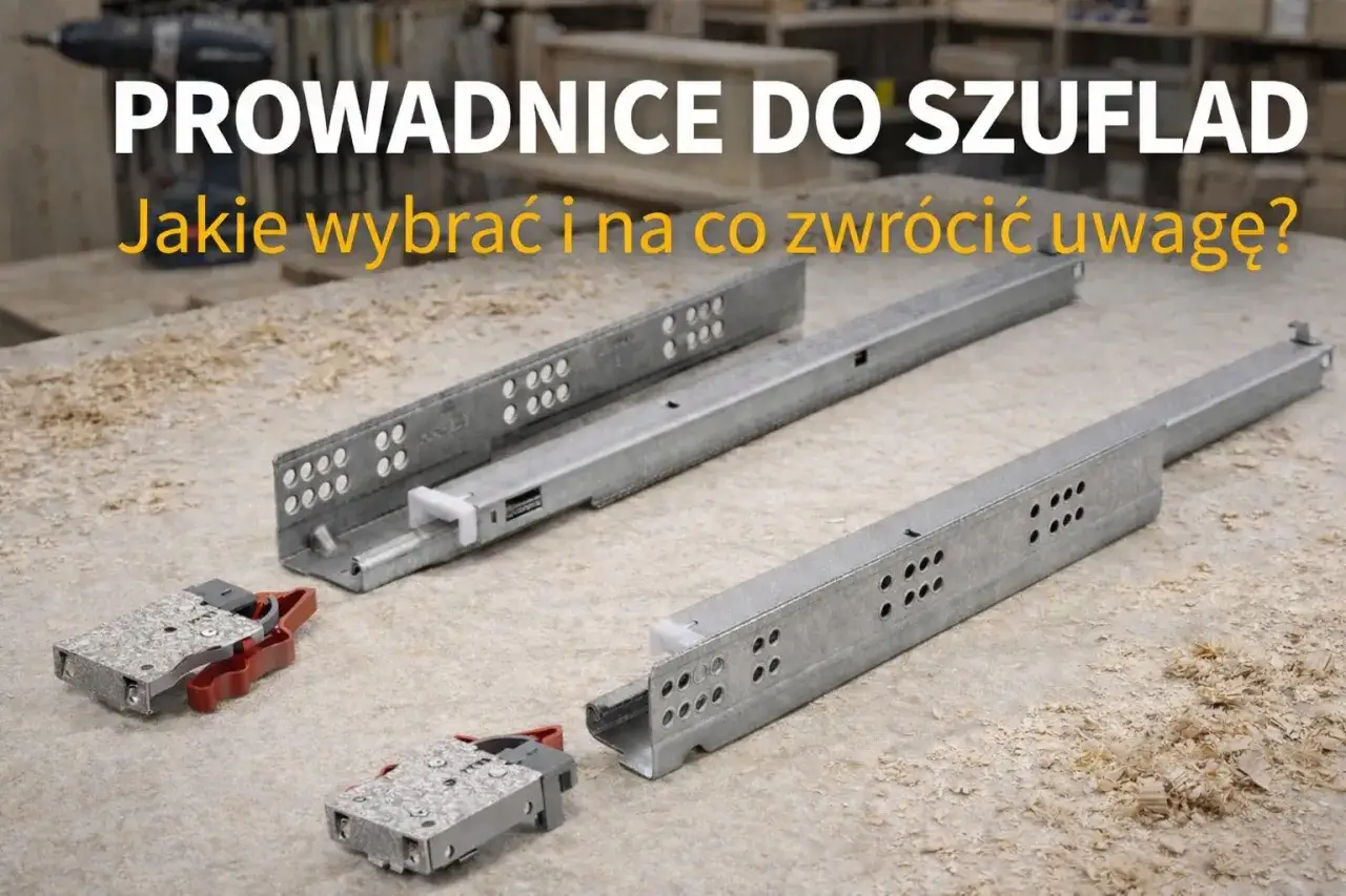 Rodzaje prowadnic do szuflad por&oacute;wnanie