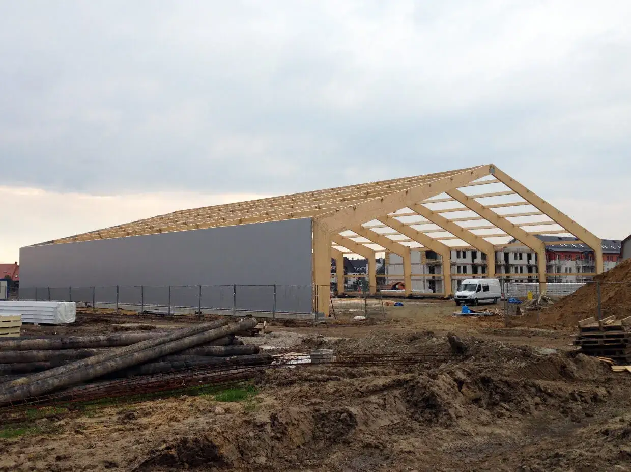 Konstrukcje nośne płyty warstwowe stal drewno żelbet