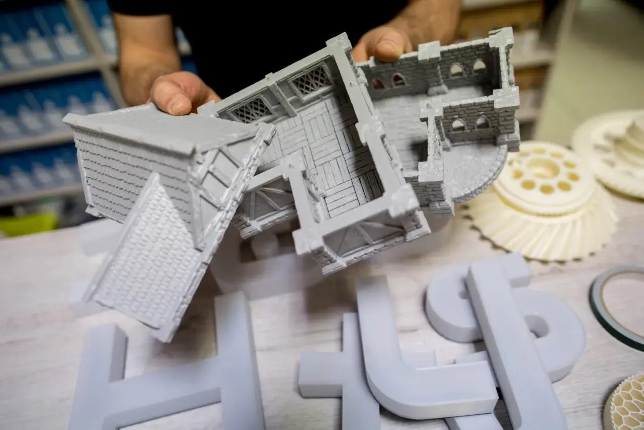 różne produkty z druku 3D, usługi druku 3D