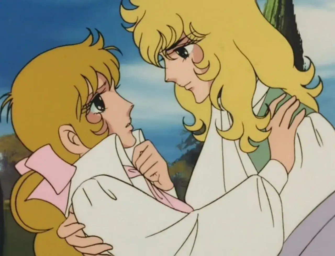 Oskar i Pani R&oacute;ża film: wzruszająca scena, gdzie Oscar pociesza zmartwioną Andr&eacute;.