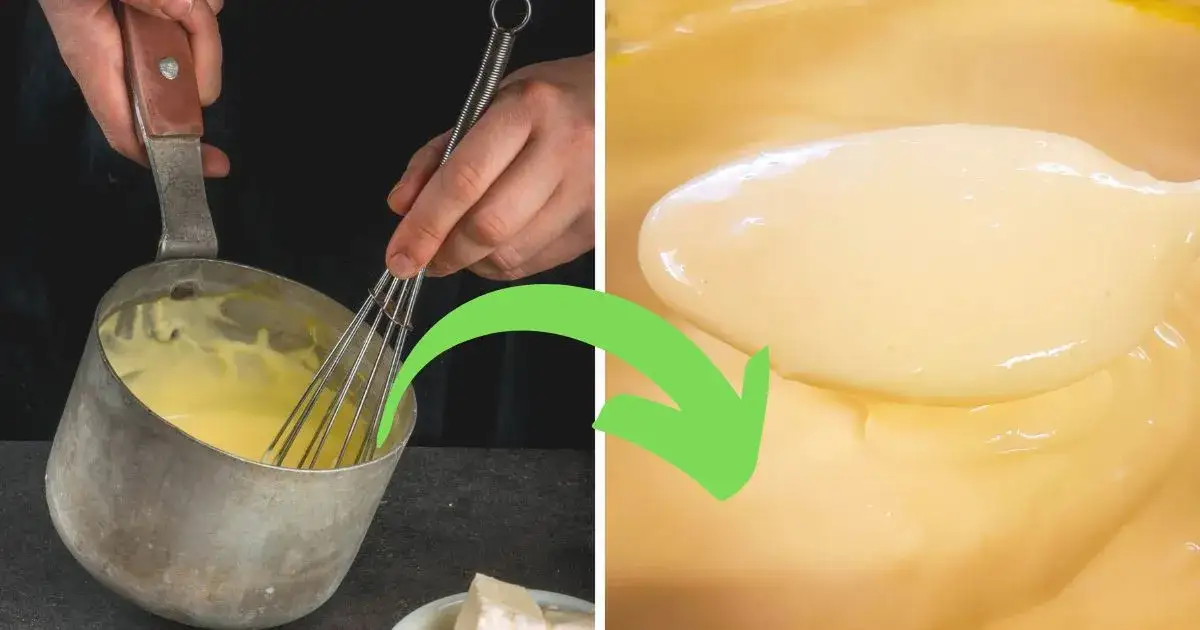 Zwarzony sos śmietanowy i aksamitny sos śmietanowy do por&oacute;wnania