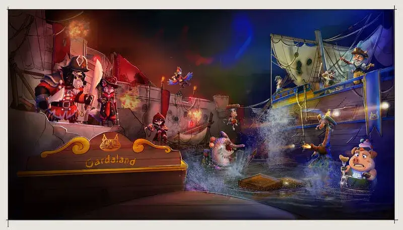 Gardaland Animal Treasure Island concept art