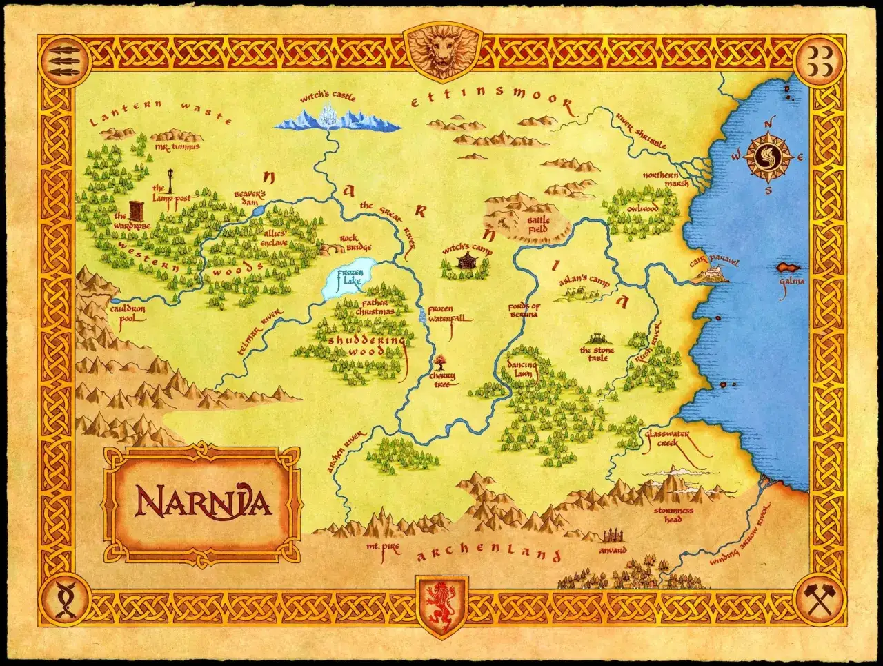 Mapa Narnii