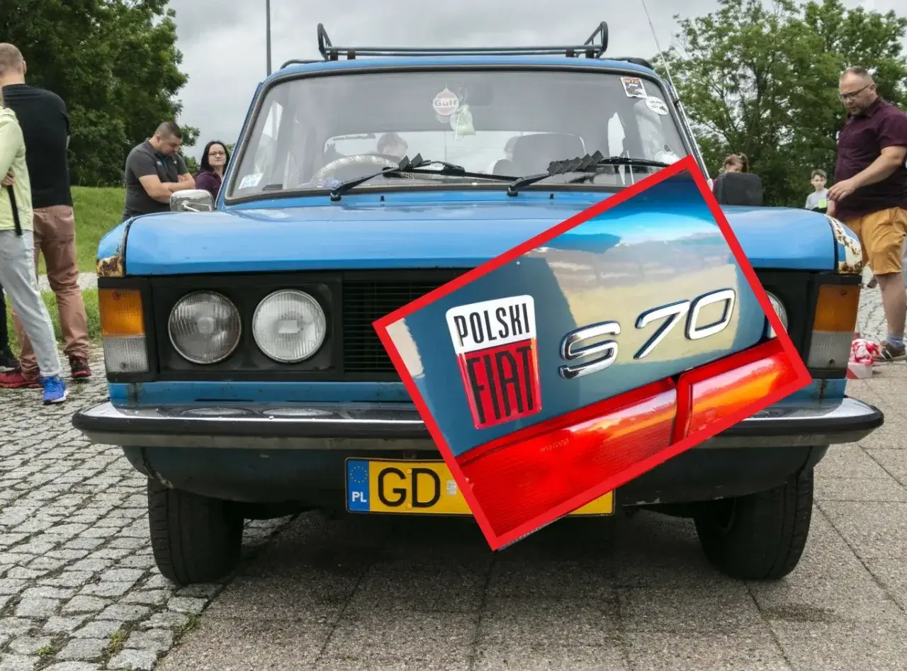 Niebieski Polski Fiat 125p S70, auto zabytkowe ile lat ma ten klasyk?